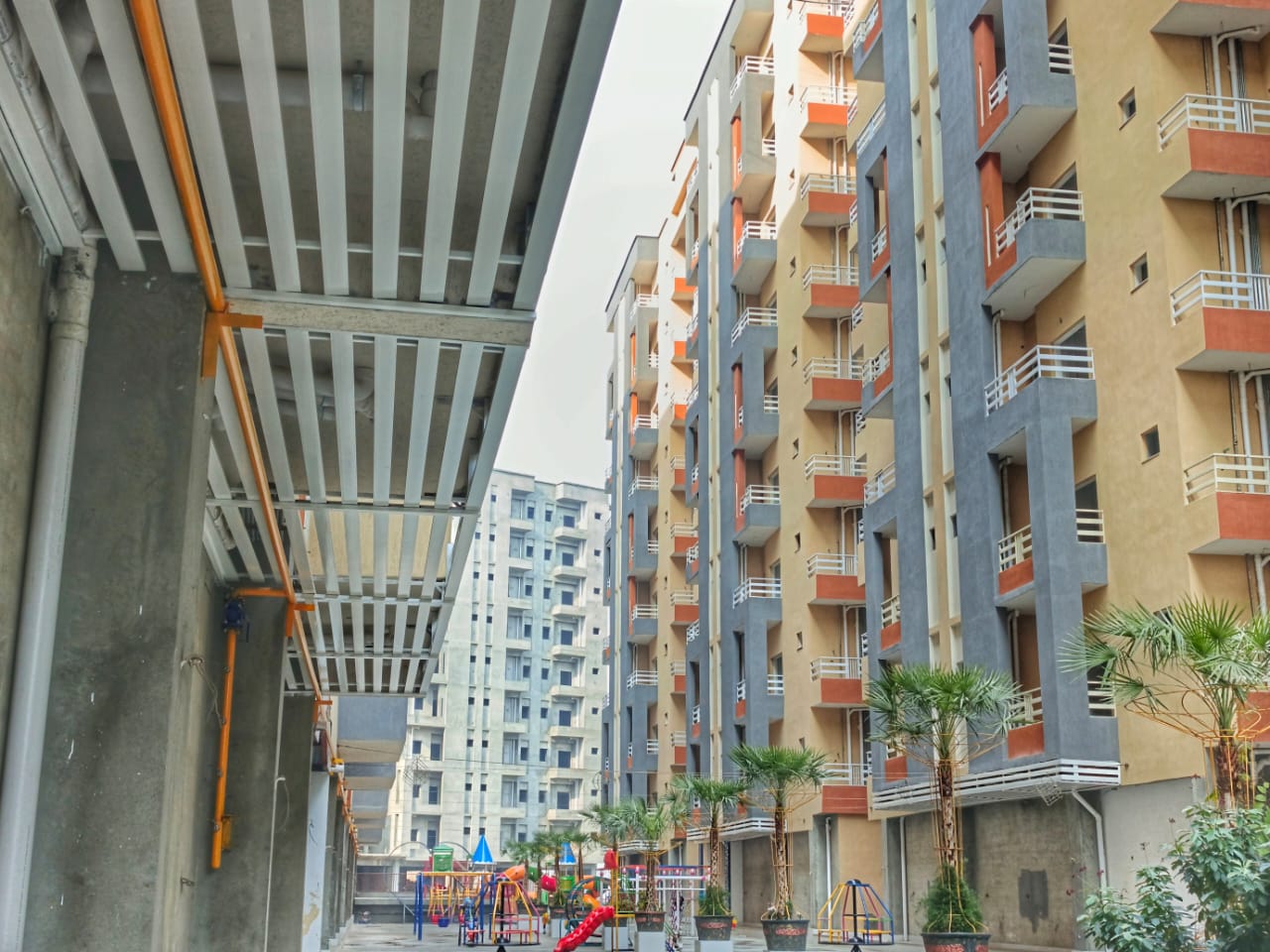 Delivered Towers · Real Construction on Ground